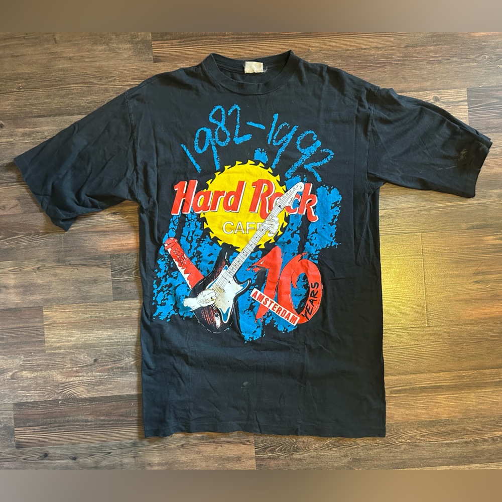 Vintage 90s Single Stitch Hard Rock Cafe Amsterdam T-shirt
